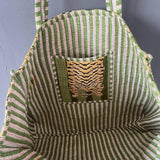 Lifestyle Handmade Tiger Print Quilted Cotton Tote Hippie Bag