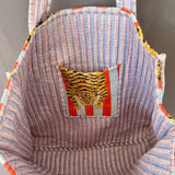 Lifestyle Handmade Cotton Velvet Quilted Hippie Market Tote Bag