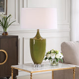 Lighting Adela Moss Green Table Lamp