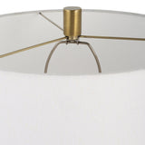 Lighting Adelia Ivory & Brass Table Lamp