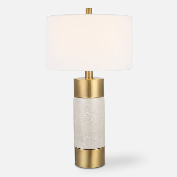 Lighting Adelia Ivory & Brass Table Lamp