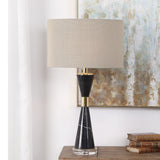 Lighting Alastair Black Marble Table Lamp