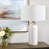 Lighting Albany White Farmhouse Table Lamp