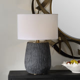 Lighting Americana Aged Black Table Lamp