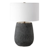 Lighting Americana Aged Black Table Lamp