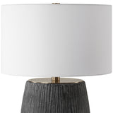 Lighting Americana Aged Black Table Lamp