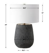 Lighting Americana Aged Black Table Lamp