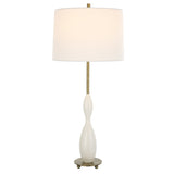 Lighting Annora Glossy White Table Lamp