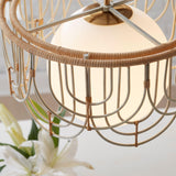 Lighting Arches 1 Light Rattan Pendant