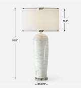 Lighting Arden White Glaze Table Lamp