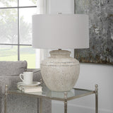 Lighting Artifact Aged Stone Table Lamp