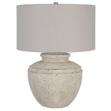 Lighting Artifact Aged Stone Table Lamp
