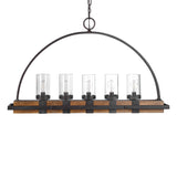Lighting Atwood 5 Light Rustic Linear Chandelier