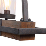 Lighting Atwood 5 Light Rustic Linear Chandelier