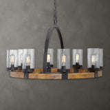 Lighting Atwood 8 Light Wagon Wheel Pendant