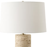 Lighting Aubrey Travertine Table Lamp