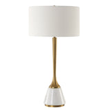 Lighting Avola White Marble Table Lamp