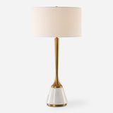 Lighting Avola White Marble Table Lamp