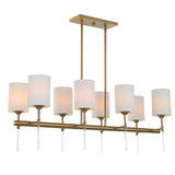 Lighting Awyr 8 Light Linear Chandelier