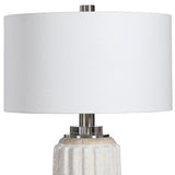 Lighting Azariah White Crackle Table Lamp
