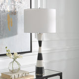 Lighting Bandeau Banded Stone Table Lamp