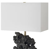 Lighting Basalt Black Stone Table Lamp
