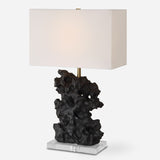 Lighting Basalt Black Stone Table Lamp