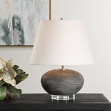 Lighting Beckley Gray Stone Table Lamp