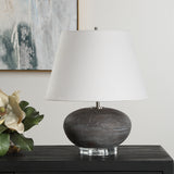Lighting Beckley Gray Stone Table Lamp