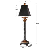 Lighting Bellcord Black Buffet Lamp