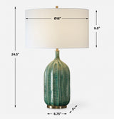 Lighting Bixby Green Table Lamp