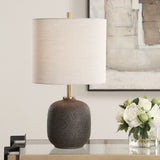 Lighting Blacktop Textured Buffet Lamp