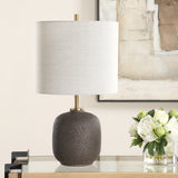 Lighting Blacktop Textured Buffet Lamp