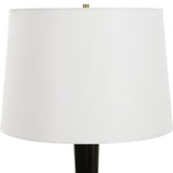 Lighting Brielle Polished Black Table Lamp