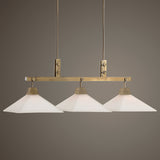 Lighting Brookdale Industrial 3 Light Linear Chandelier