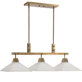 Lighting Brookdale Industrial 3 Light Linear Chandelier