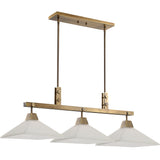 Lighting Brookdale Industrial 3 Light Linear Chandelier