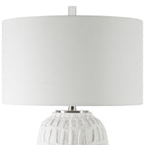 Lighting Caelina Textured White Table Lamp