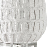 Lighting Caelina Textured White Table Lamp