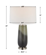 Lighting Campa Gray-Blue Table Lamp