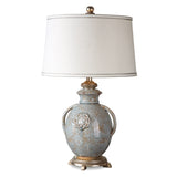 Lighting Cancello Blue Glaze Lamp