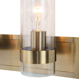 Lighting Cardiff Antique Brass 3 Light Vanity