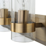 Lighting Cardiff Antique Brass 3 Light Vanity