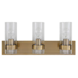 Lighting Cardiff Antique Brass 3 Light Vanity