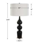 Lighting Caviar Black Table Lamp