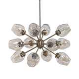 Chet 12 Light Sputnik Chandelier // Brushed Brass