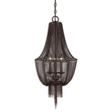 Lezzeno Chain Mail 3 Light Pendant Chandelier // Oil Rubbed Bronze