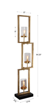 Lighting Cielo Staggered Rectangles Floor Lamp
