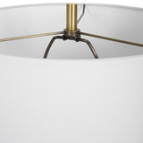 Lighting Coil Sculpted Blue Table Lamp