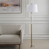 Lighting Colette White Stone Floor Lamp